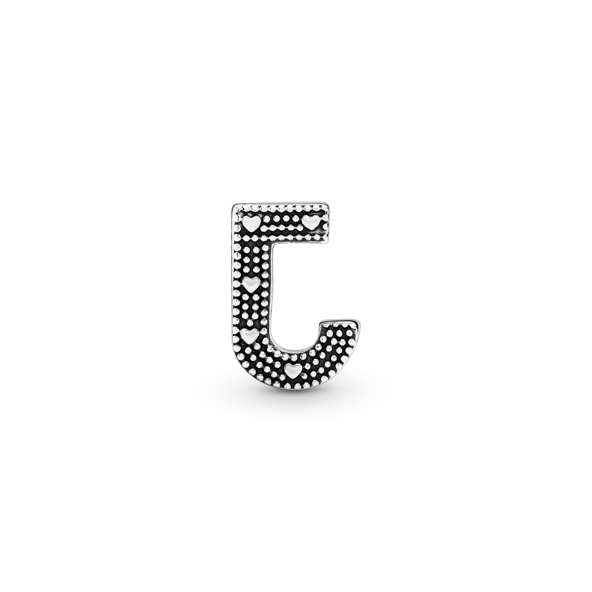 Charm – Sterling Silver – Letter J Alphabet