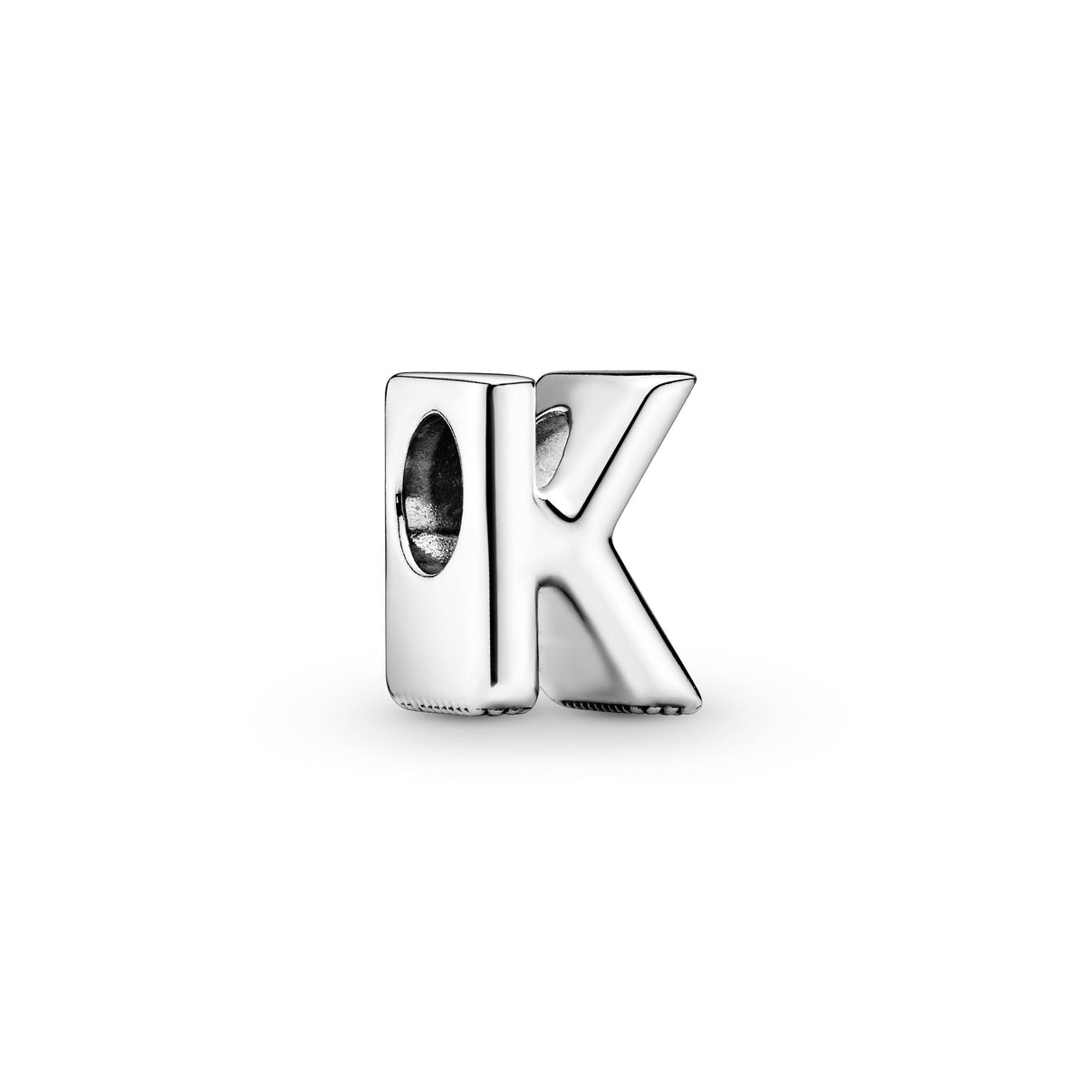 Charm – Sterling Silver – Letter K Alphabet