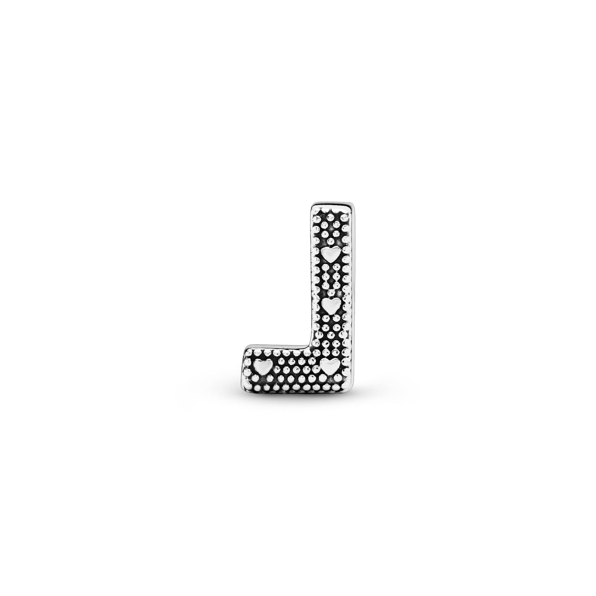 Charm – Sterling Silver – Letter L Alphabet