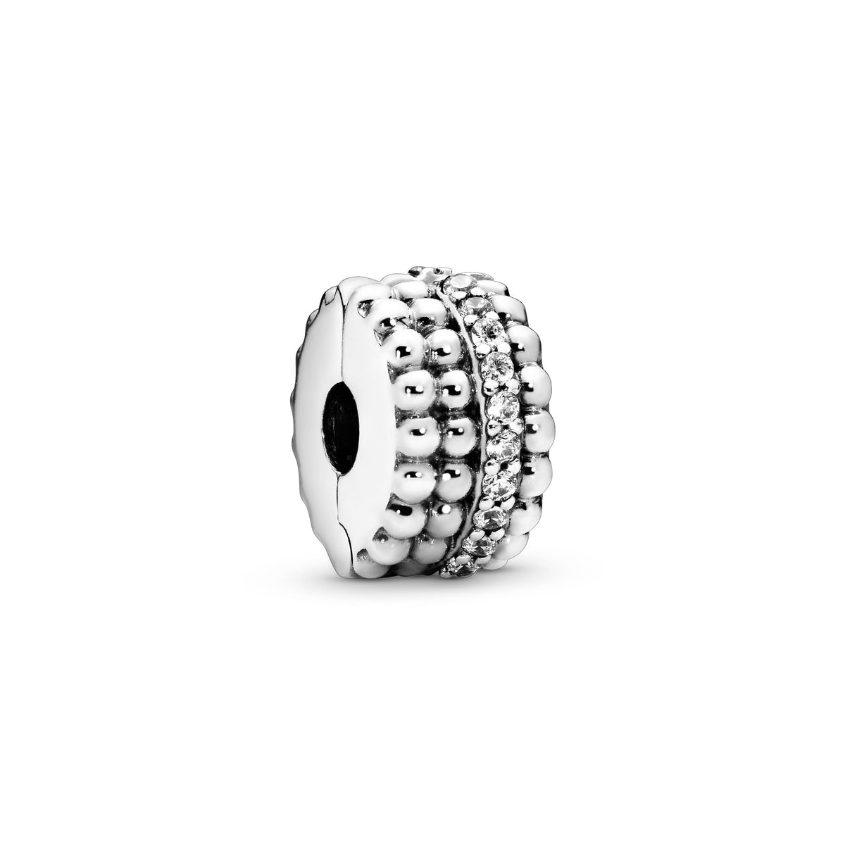 Clip Charm – Sterling Silver – Beaded