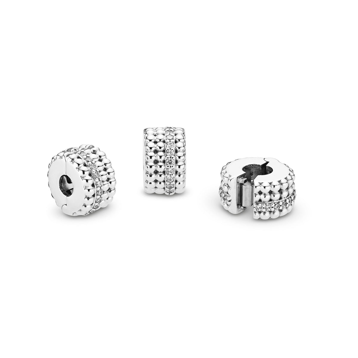 Clip Charm – Sterling Silver – Beaded