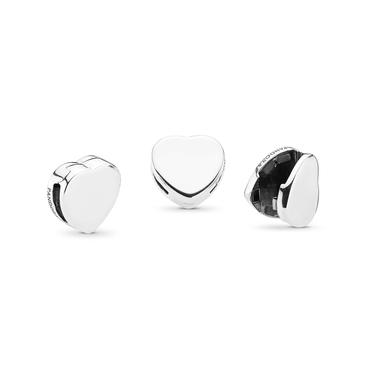 Clip Charm – Sterling Silver – Simple Heart