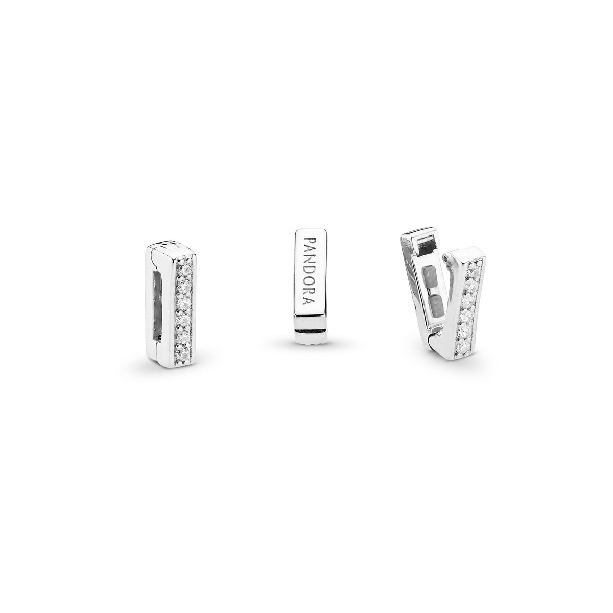 Clip Charm – Sterling Silver – Sparkling