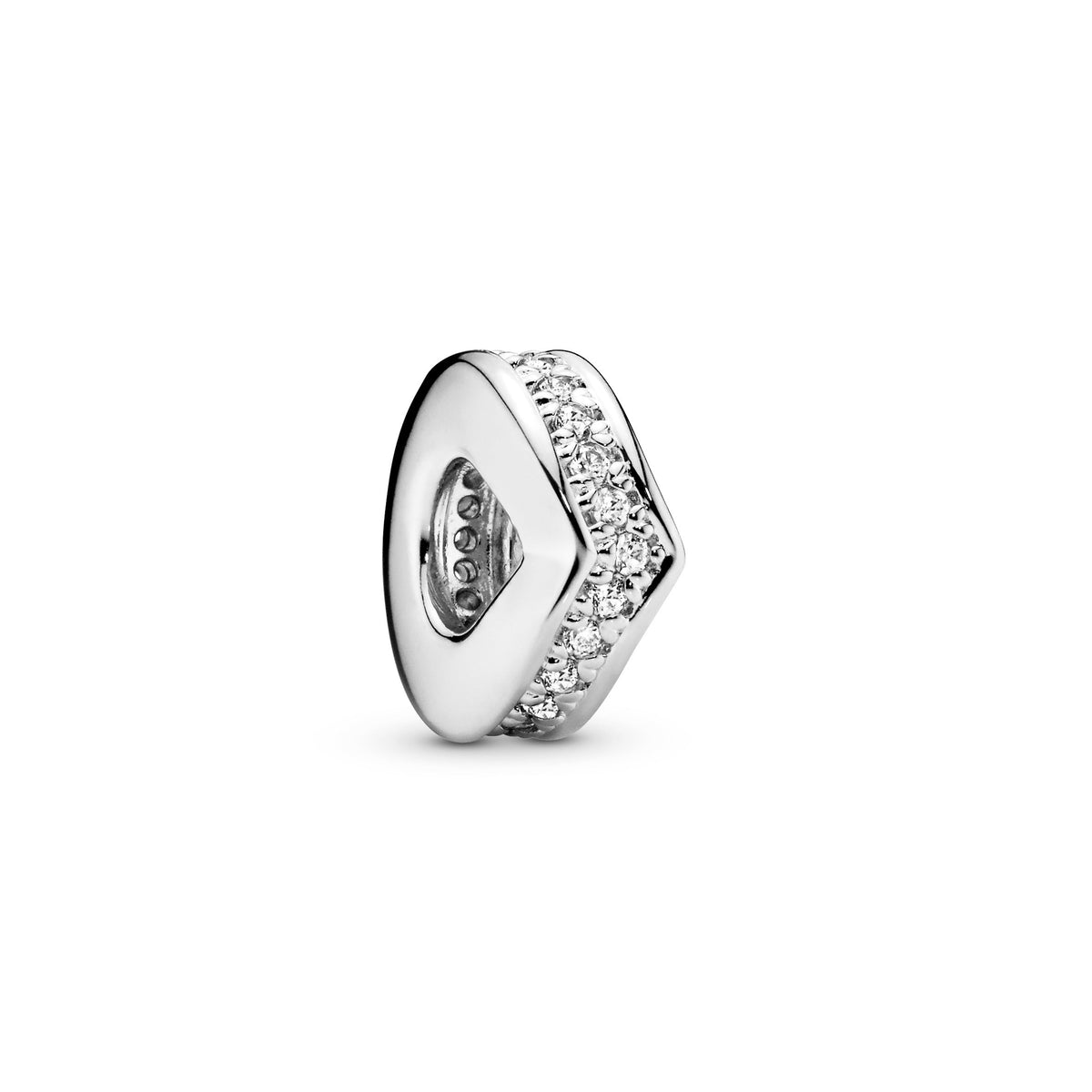 Charm – Sterling Silver – Sparkling Wishbone Spacer