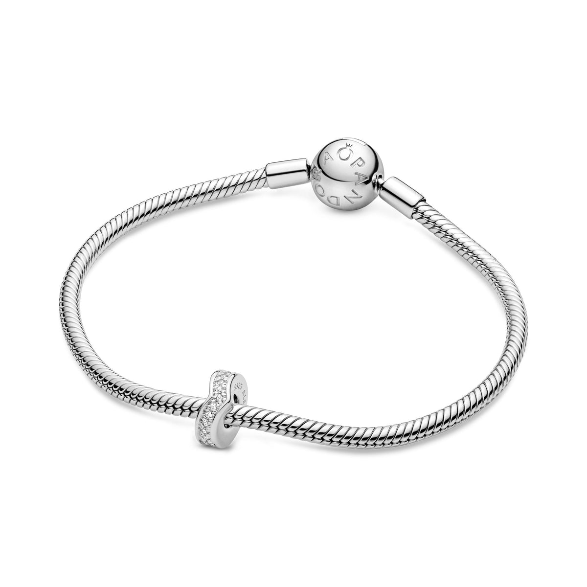 Charm – Sterling Silver – Sparkling Wishbone Spacer