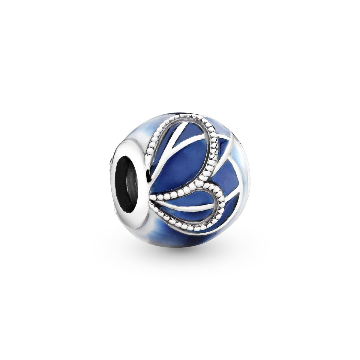 Charm – Sterling Silver – Blue Butterfly Wing
