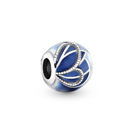 Charm – Sterling Silver – Blue Butterfly Wing