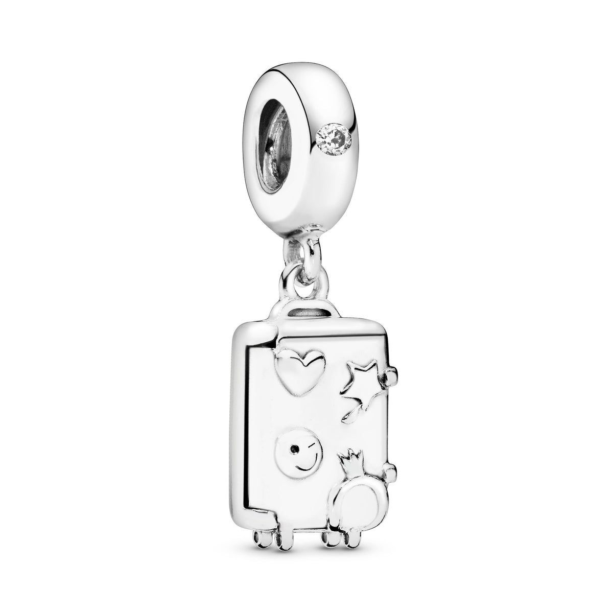 Dangle Charm – Sterling Silver – Suitcase