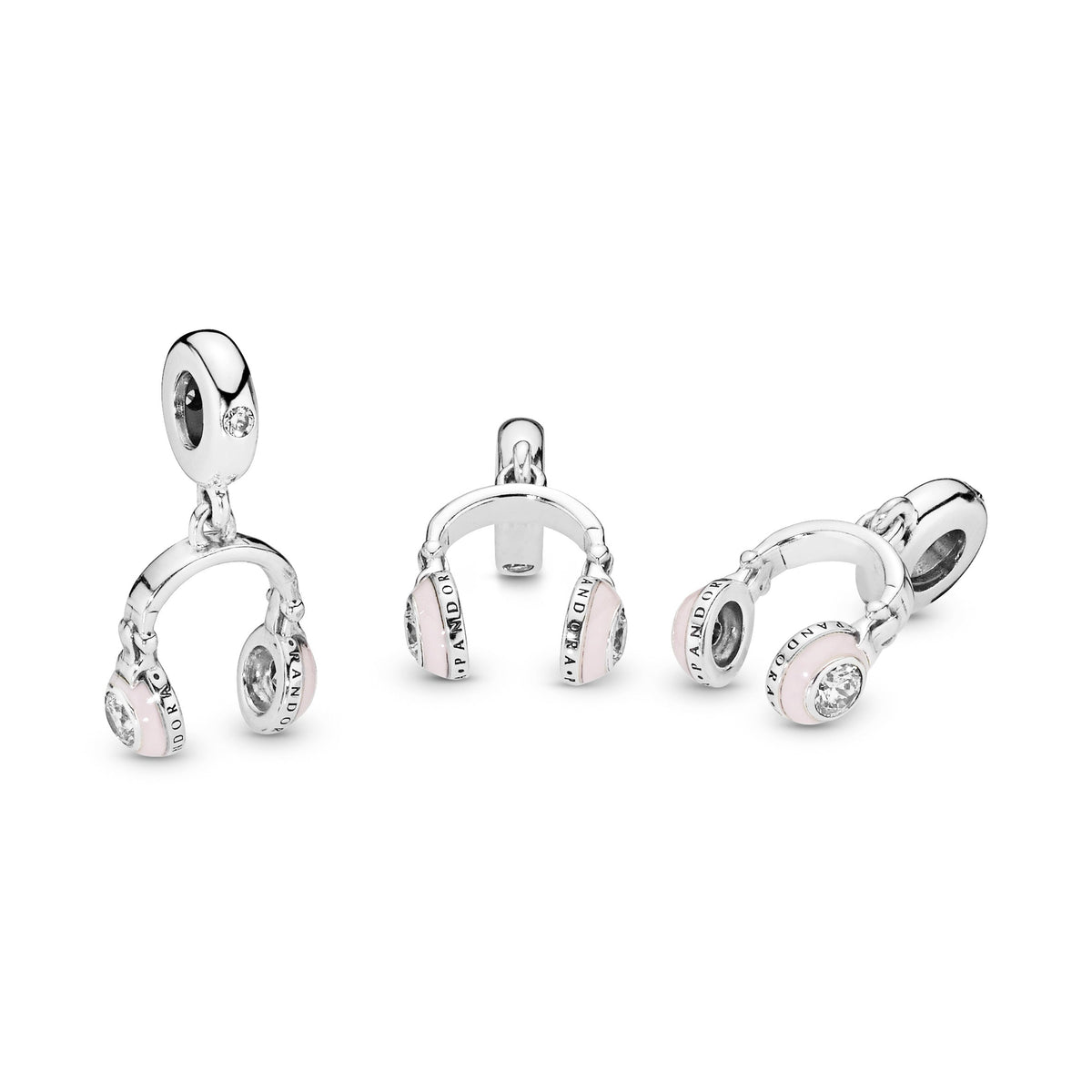 Dangle Charm – Sterling Silver – Headphones