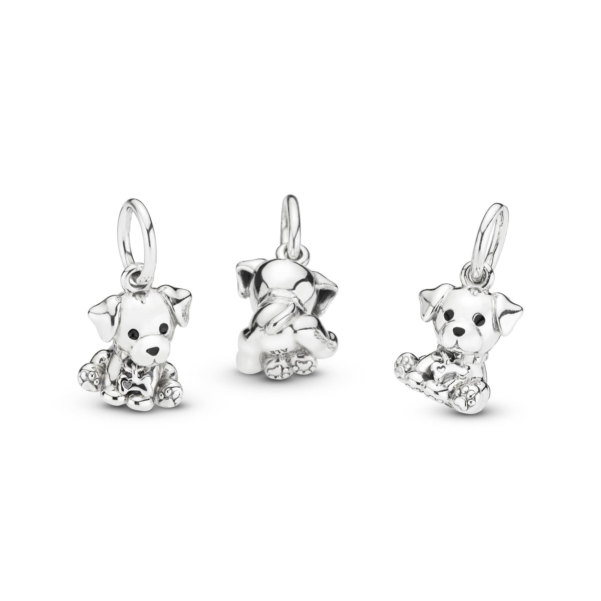 Dangle Charm – Sterling Silver – Labrador Puppy Dog