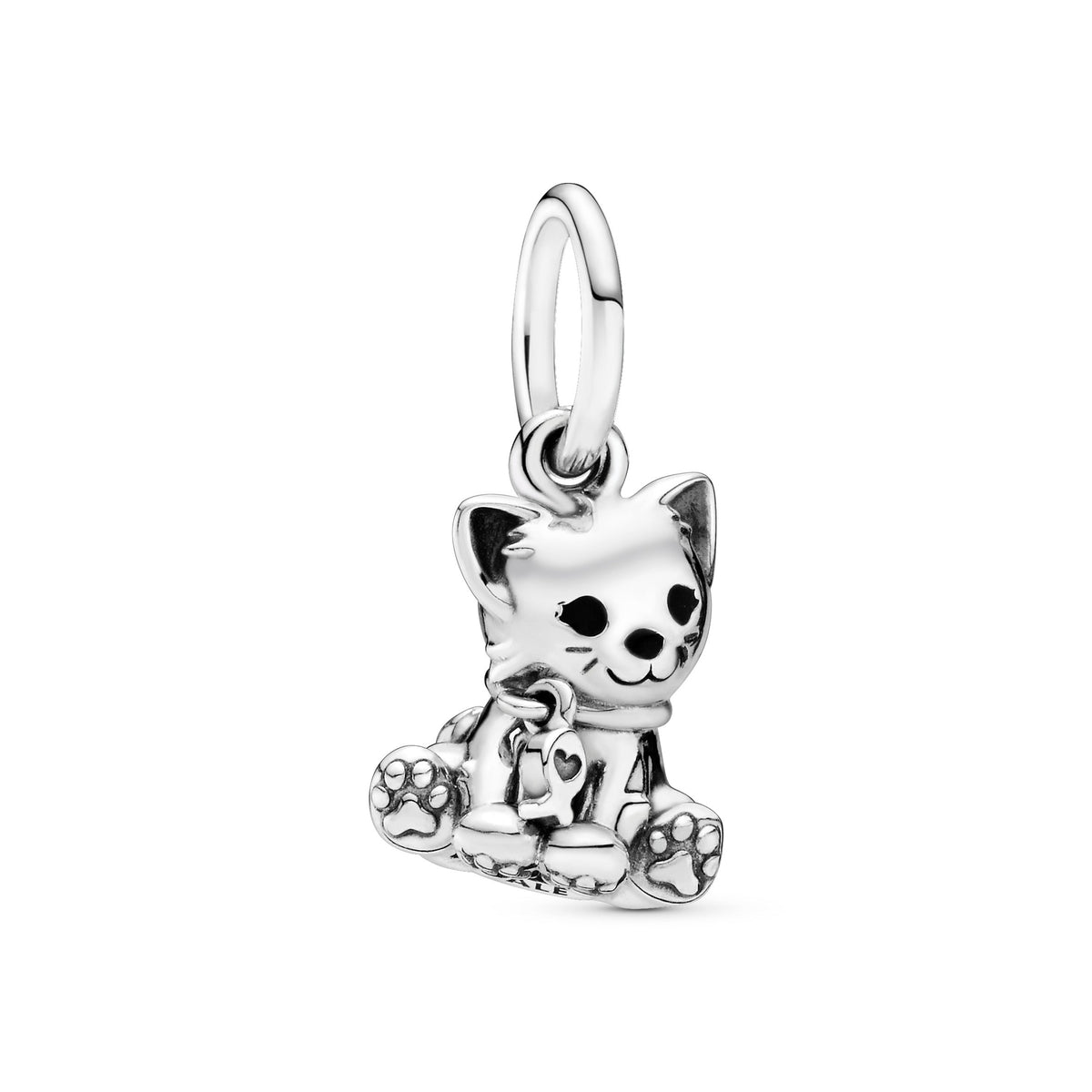 Dangle Charm – Sterling Silver – Kitty-Cat