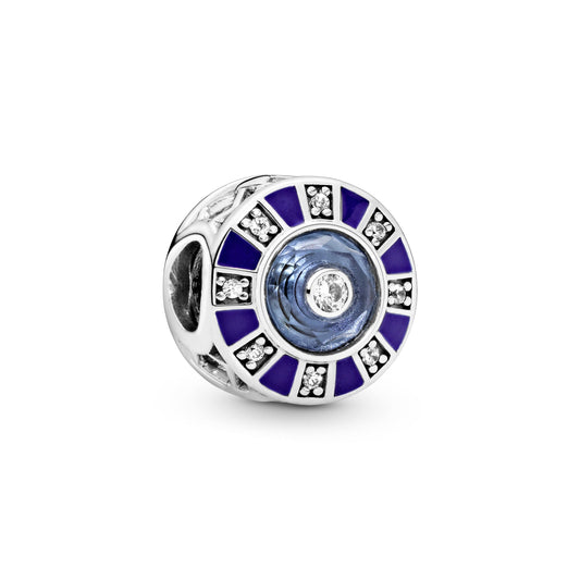 Charm – Sterling Silver – Blue Mosaic