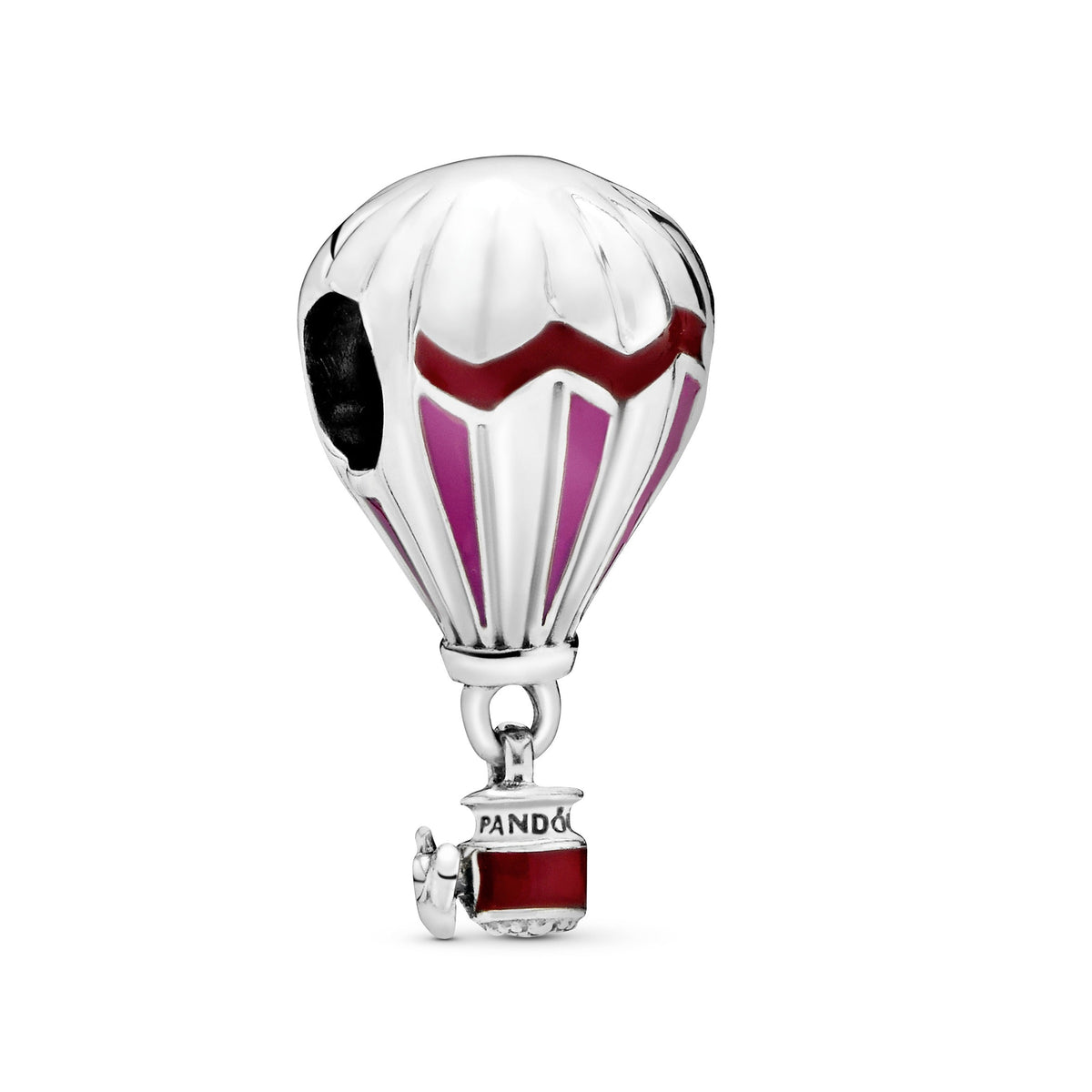 Charm – Sterling Silver – Red Hot Air Balloon Travel