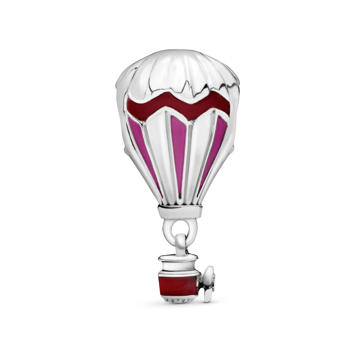Charm – Sterling Silver – Red Hot Air Balloon Travel