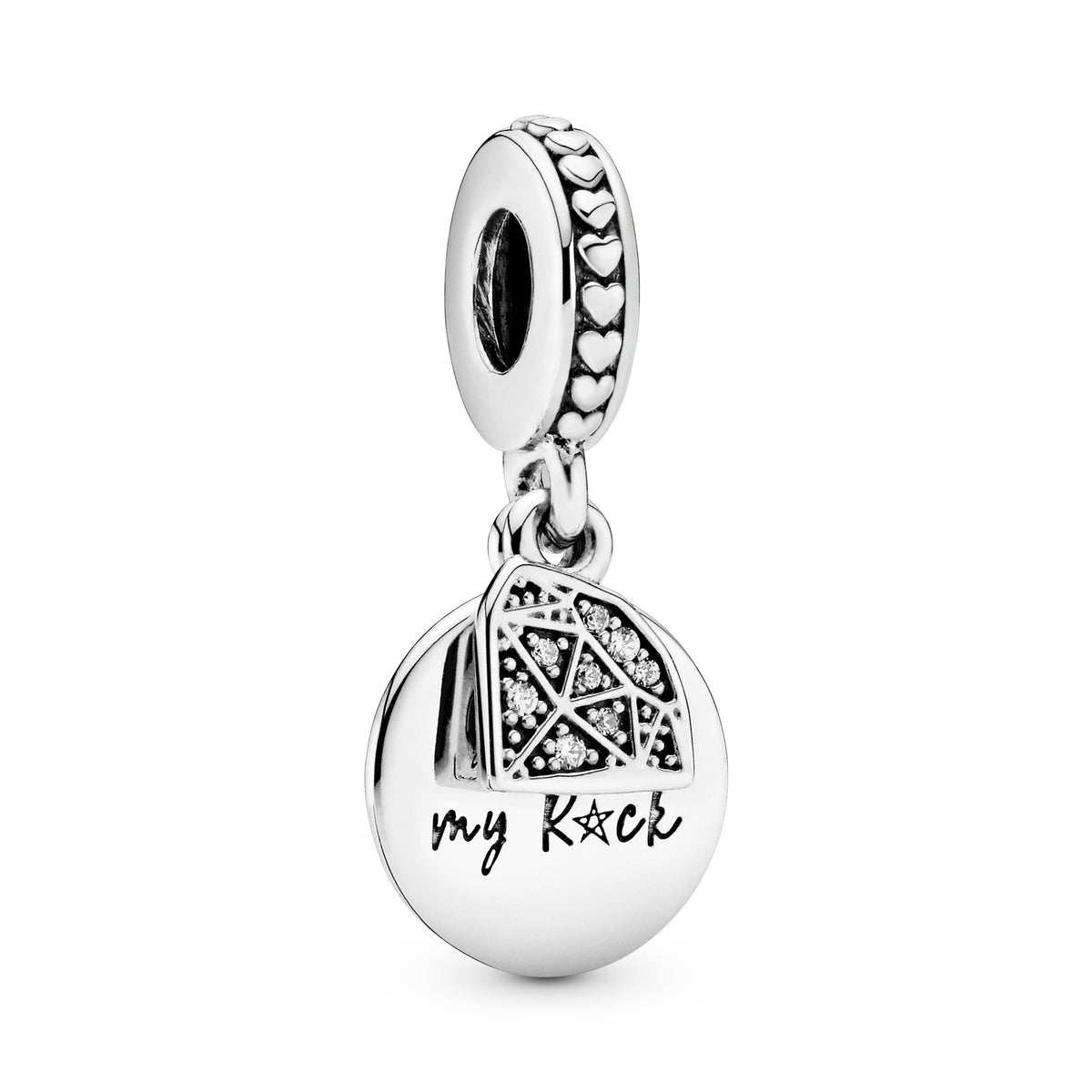 Dangle Charm – Sterling Silver – My Rock