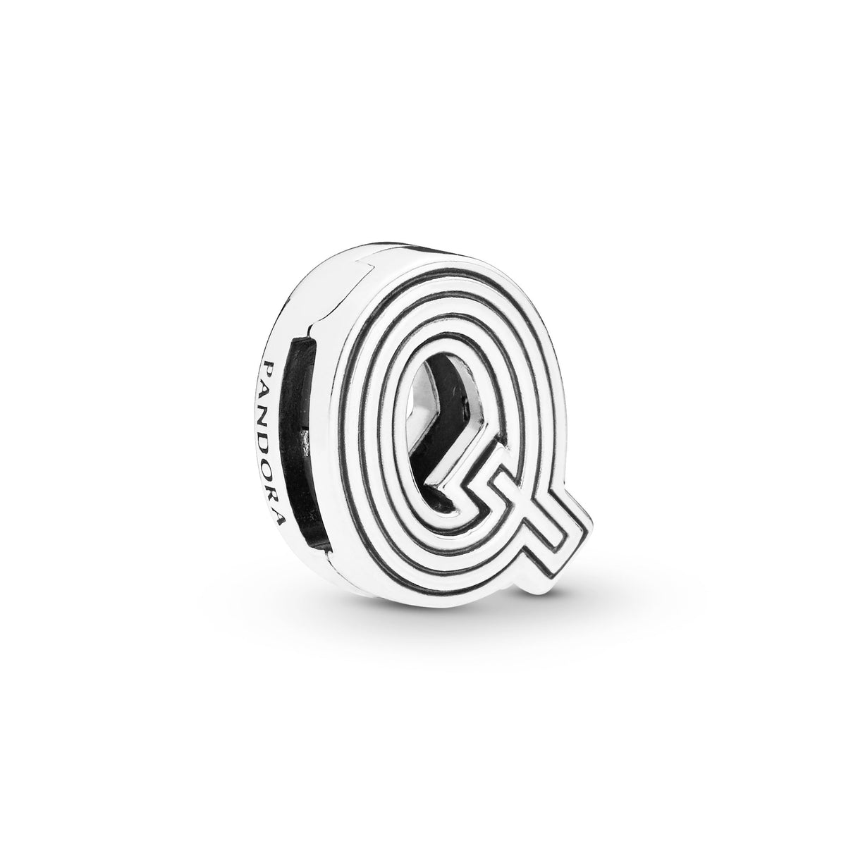 Clip Charm – Sterling Silver – Letter Q