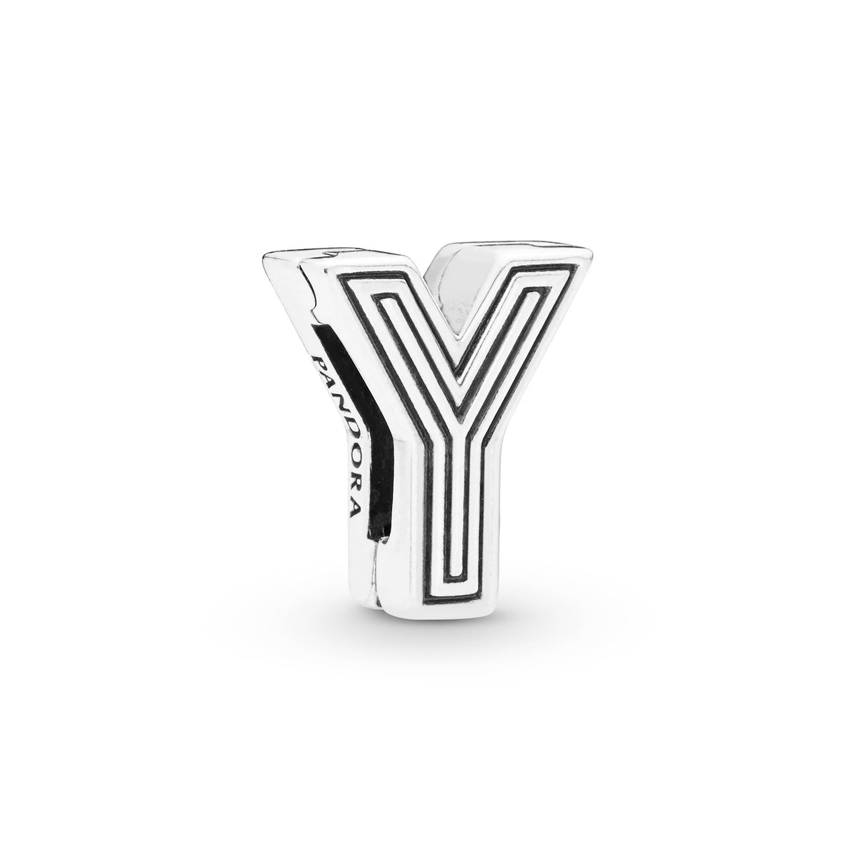 Clip Charm – Sterling Silver – Letter Y