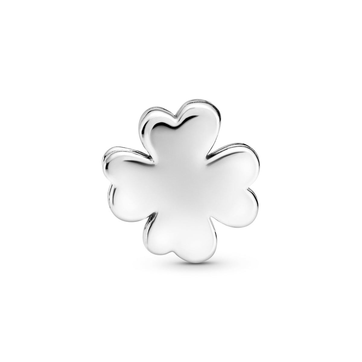 Clip Charm – Sterling Silver – Pavé Four-Leaf Clover
