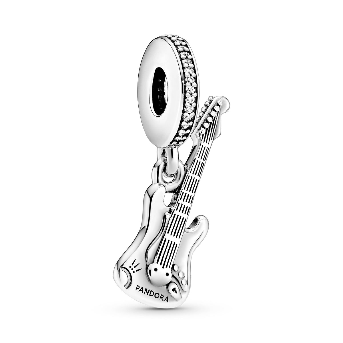 Dangle Charm – Sterling Silver – Electric Guitar