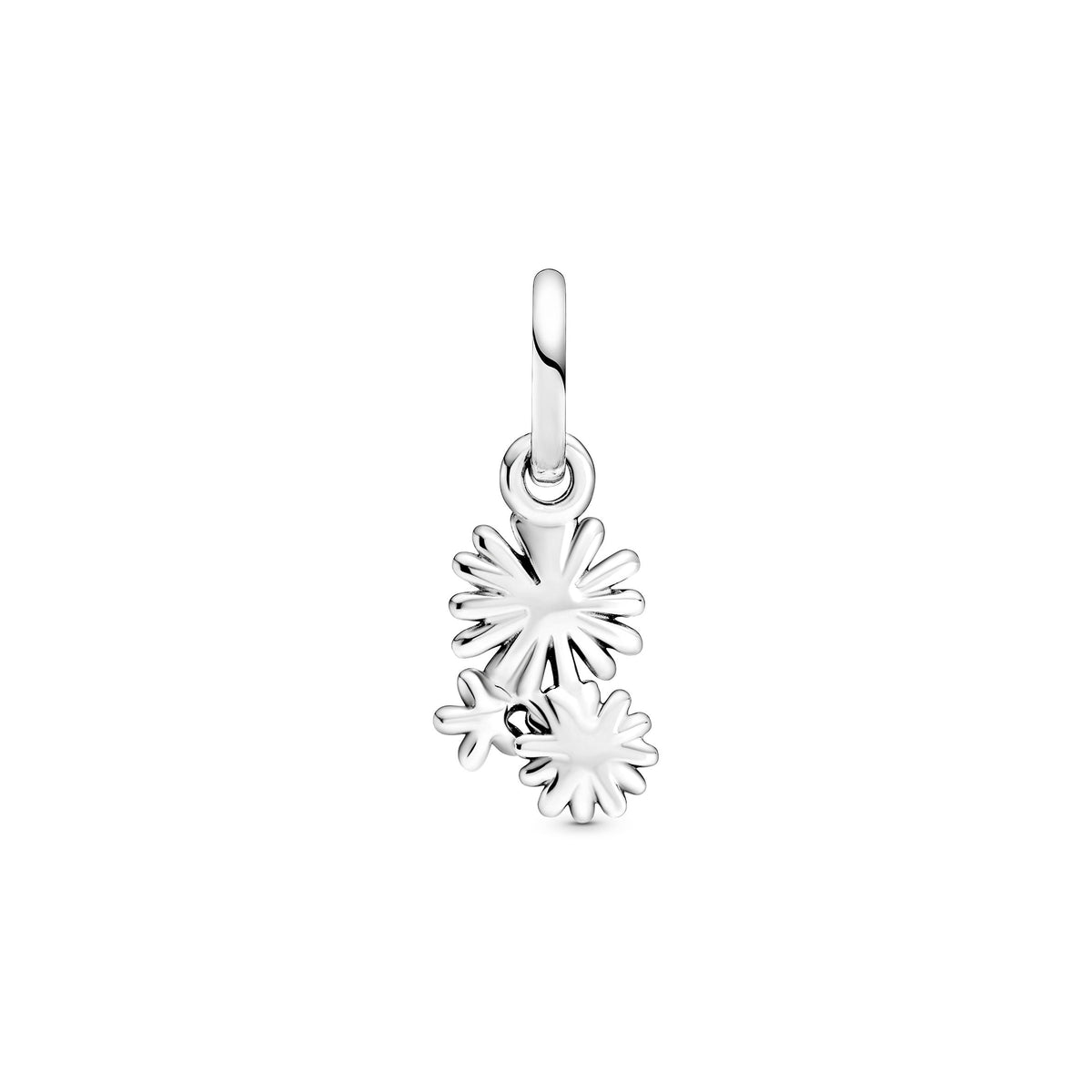 Dangle Charm – Sterling Silver – Daisy Flower Bouquet