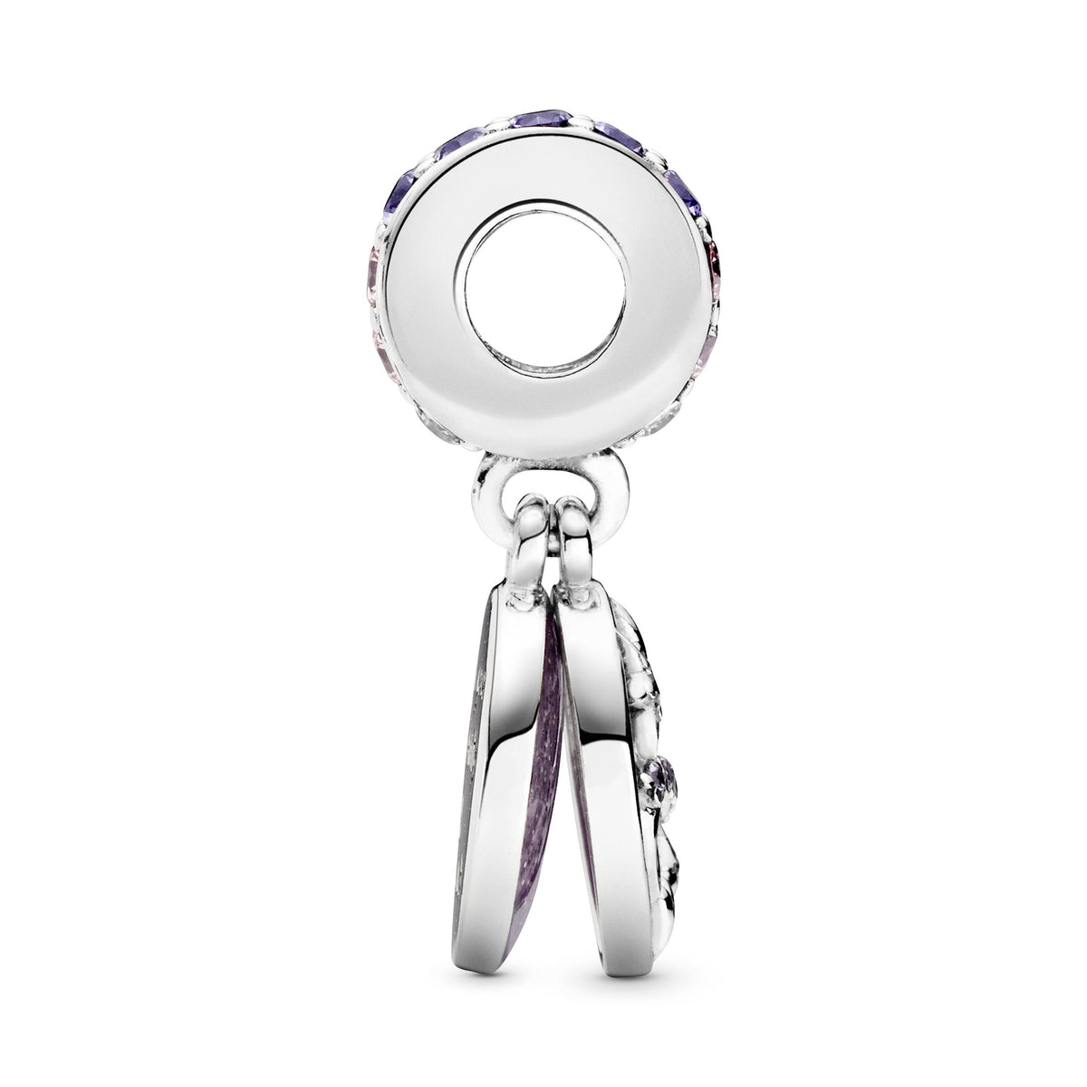 Dangle Charm – Sterling Silver – Glittering Infinity Hearts & Stars