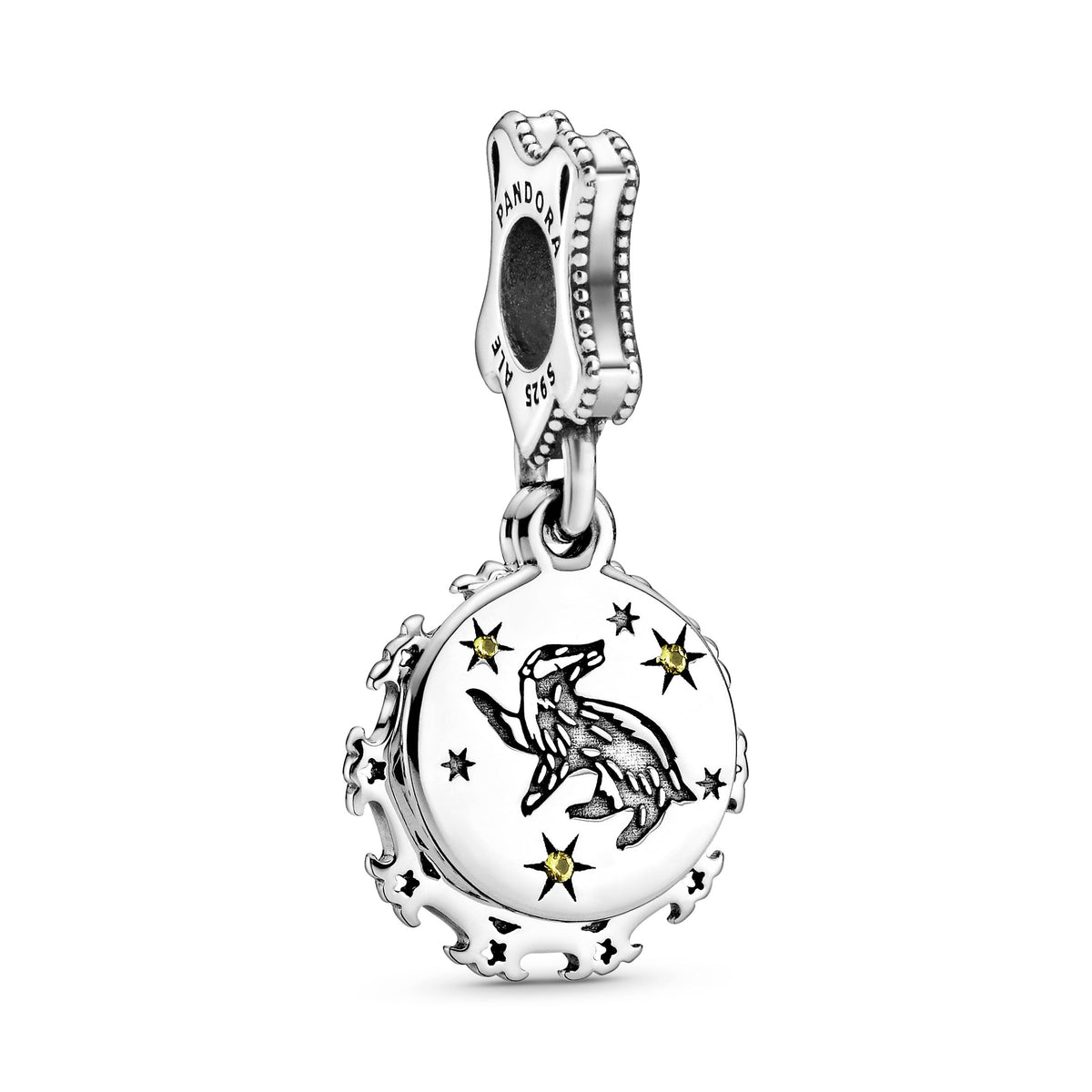 Dangle Charm – Sterling Silver – Harry Potter, Hufflepuff