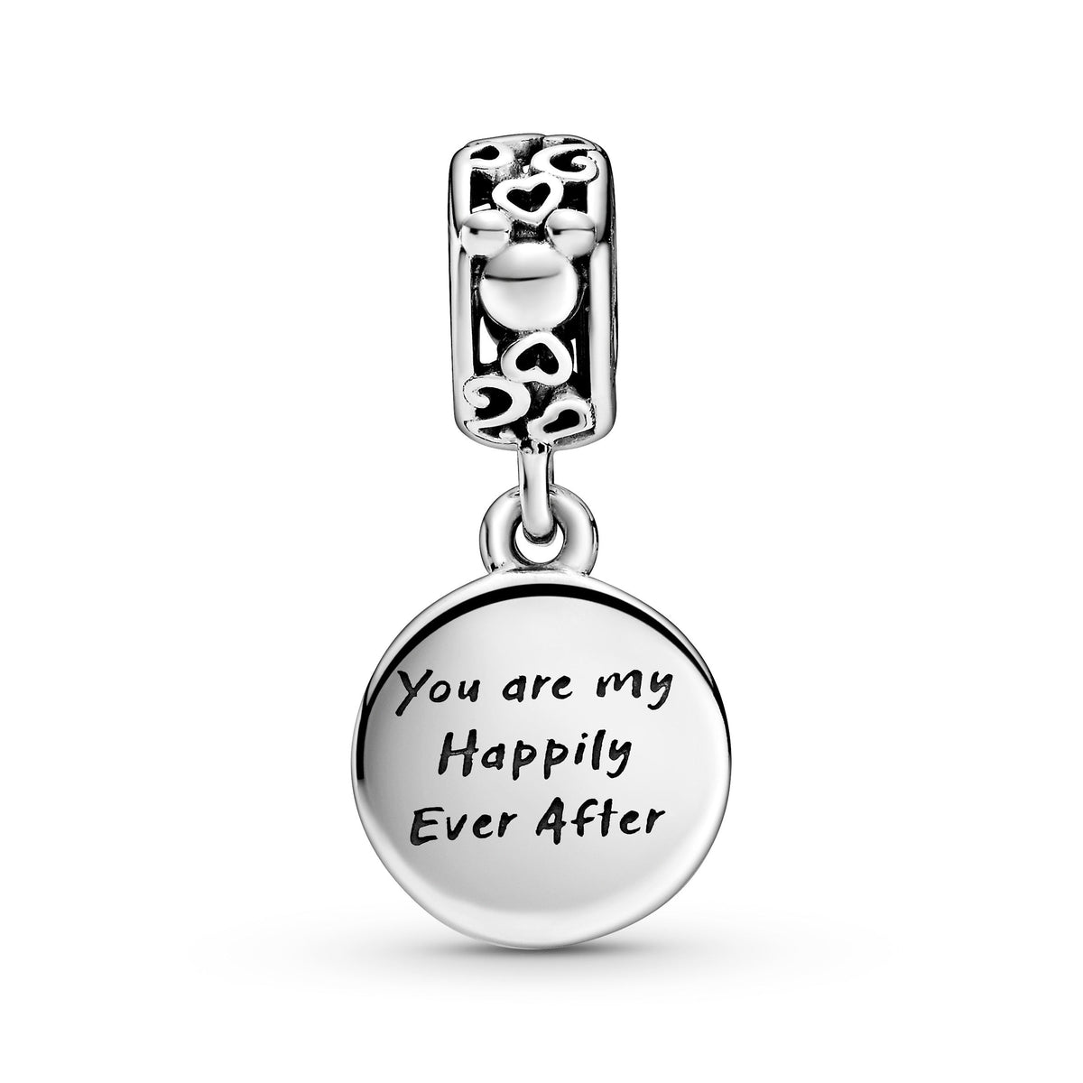 Dangle Charm – Sterling Silver – Disney Mickey Mouse & Minnie Mouse Happily Ever After