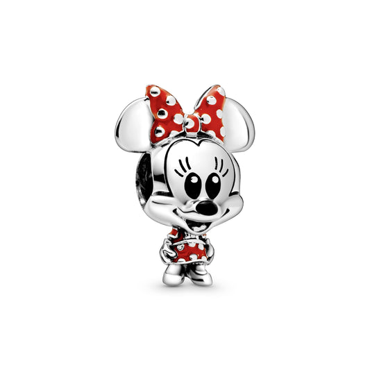Charm – Sterling Silver – Disney Minnie Mouse Dotted Dress & Bow