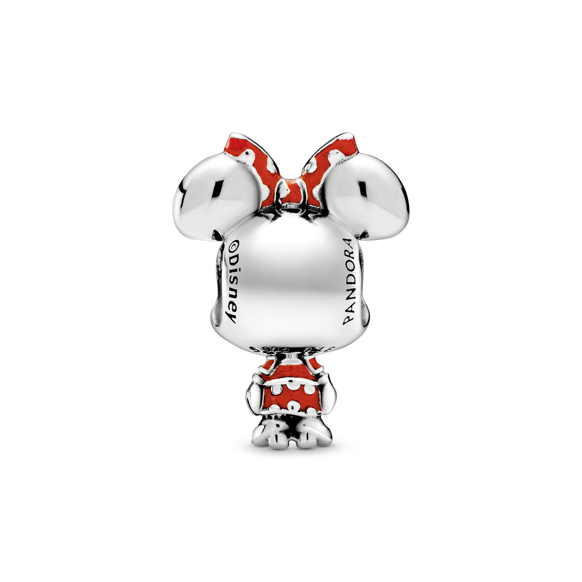 Charm – Sterling Silver – Disney Minnie Mouse Dotted Dress & Bow
