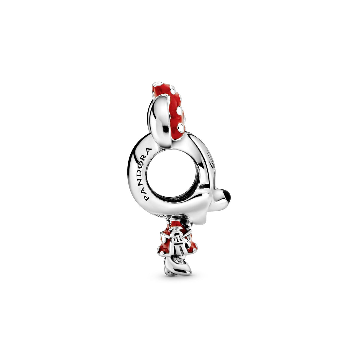 Charm – Sterling Silver – Disney Minnie Mouse Dotted Dress & Bow