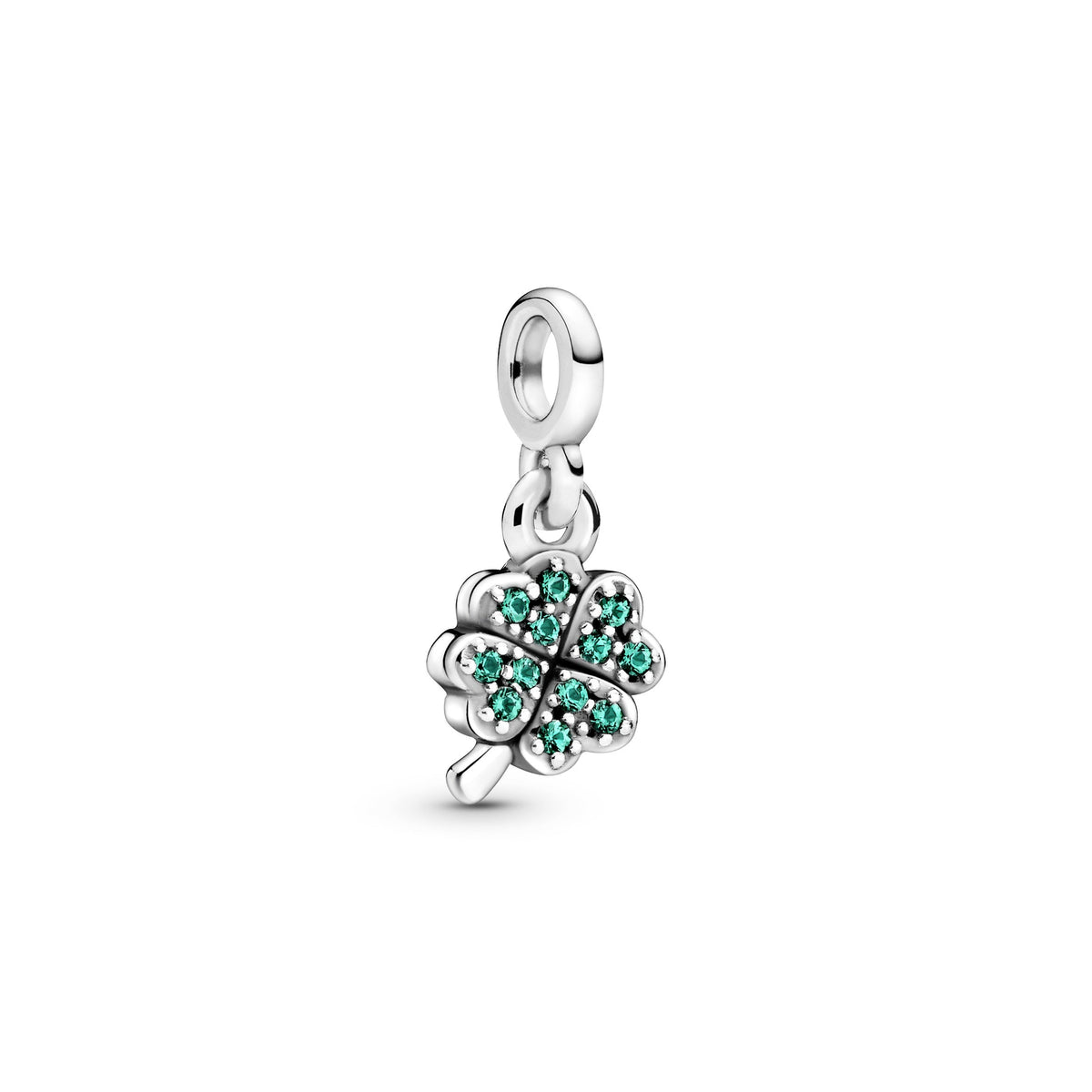 Dangle Charm – Sterling Silver – My Four-leaf Clover