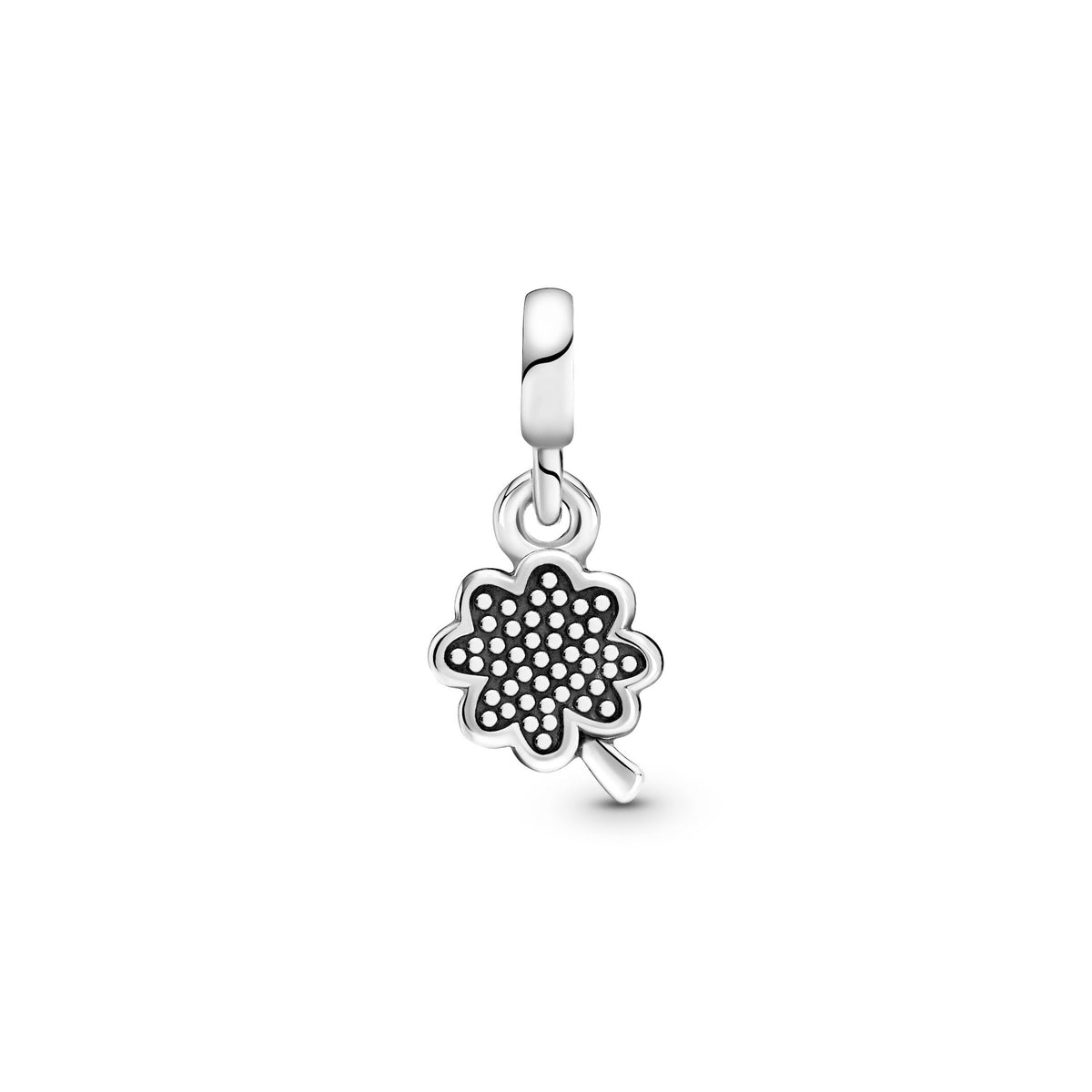 Dangle Charm – Sterling Silver – My Four-leaf Clover