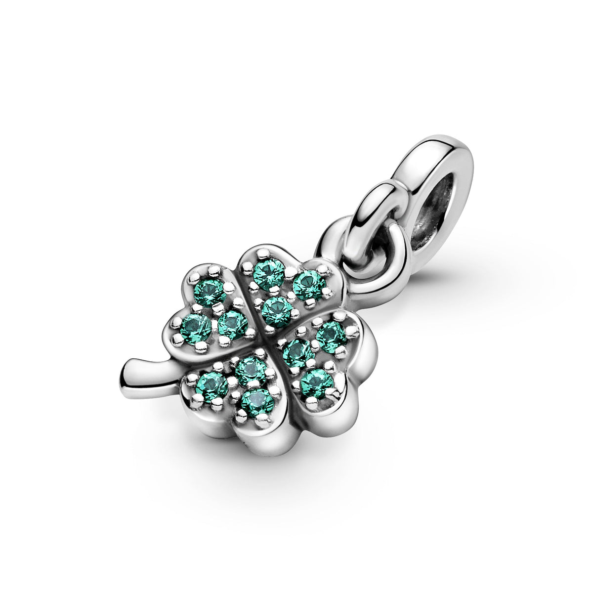 Dangle Charm – Sterling Silver – My Four-leaf Clover