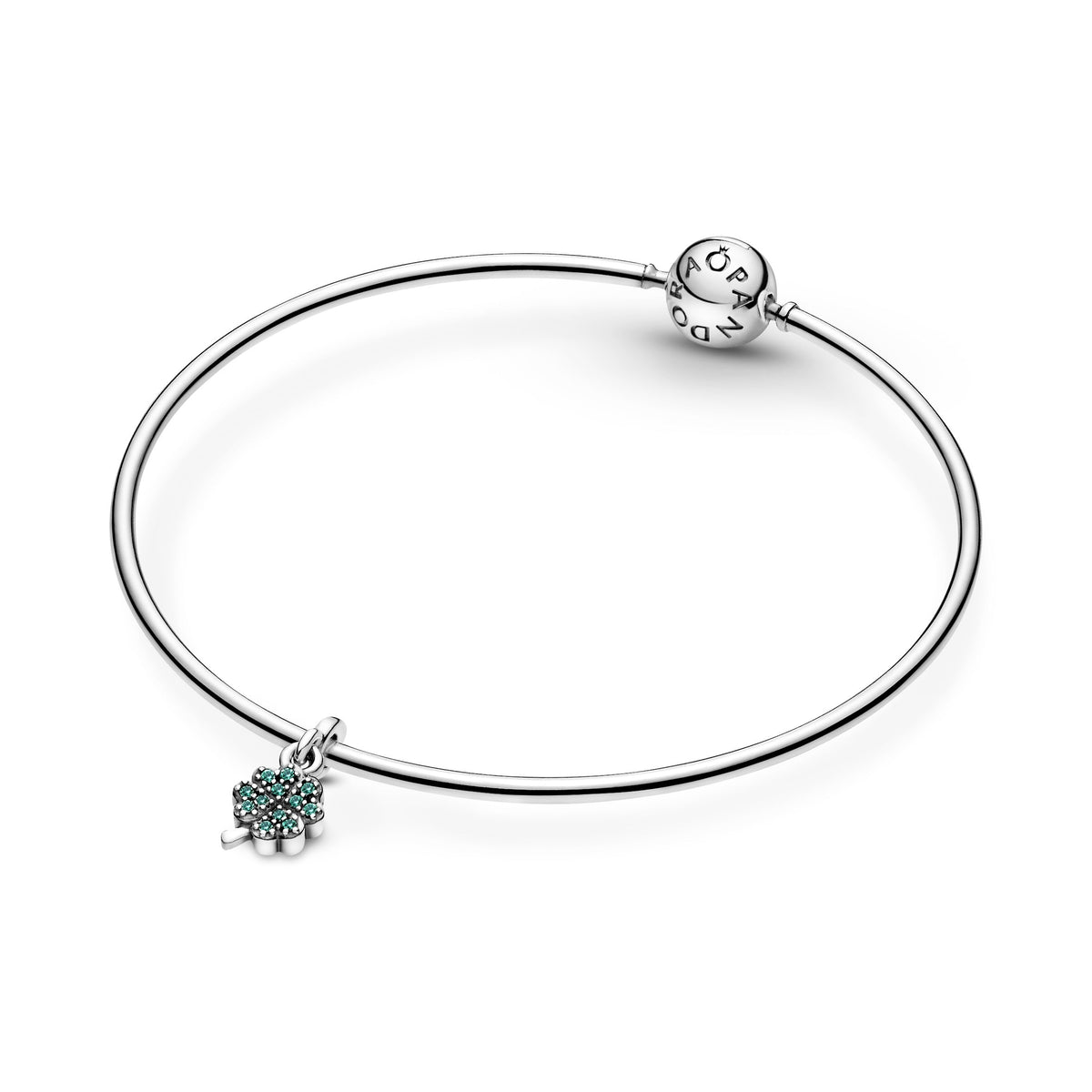 Dangle Charm – Sterling Silver – My Four-leaf Clover
