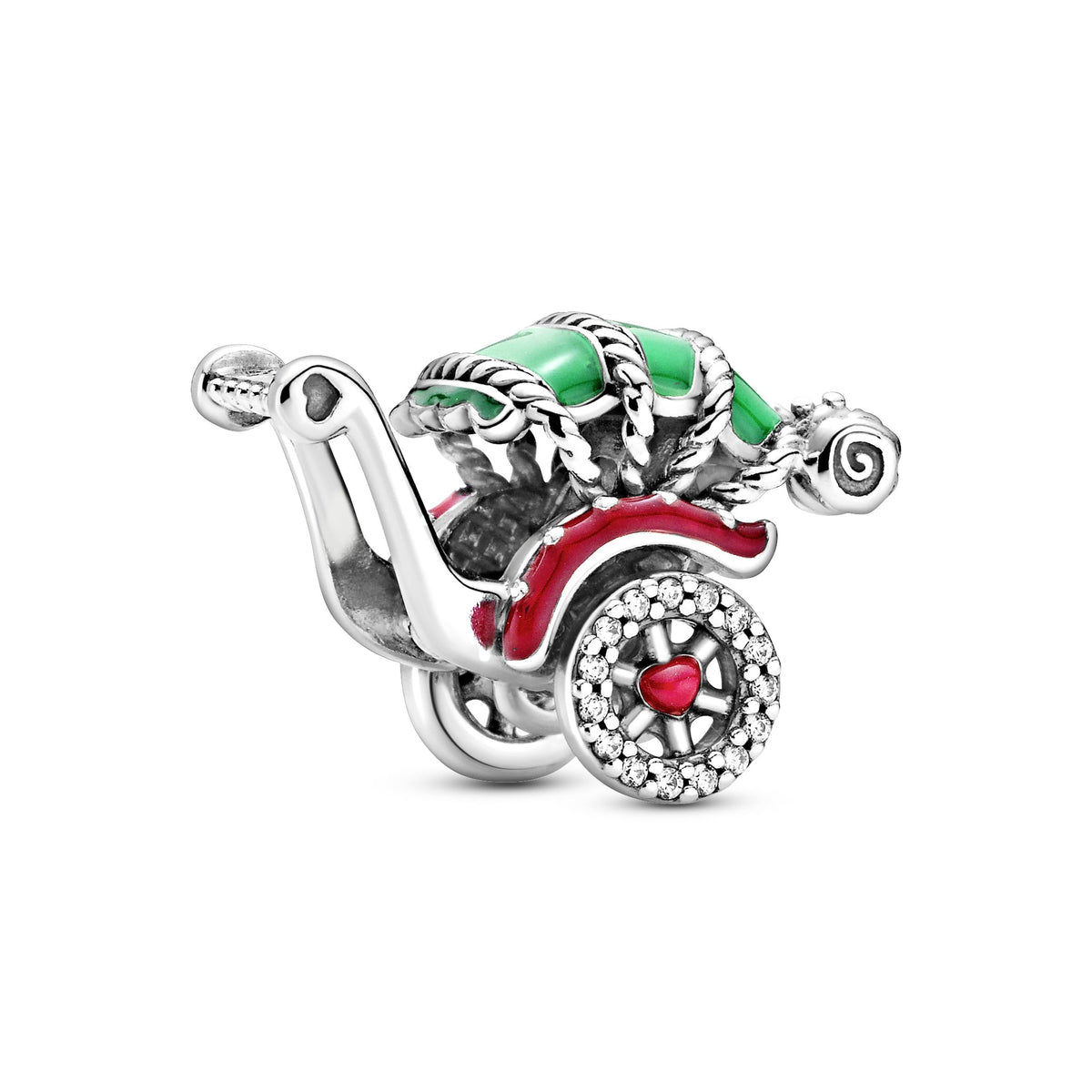 Charm – Sterling Silver – Traditional Rickshaw