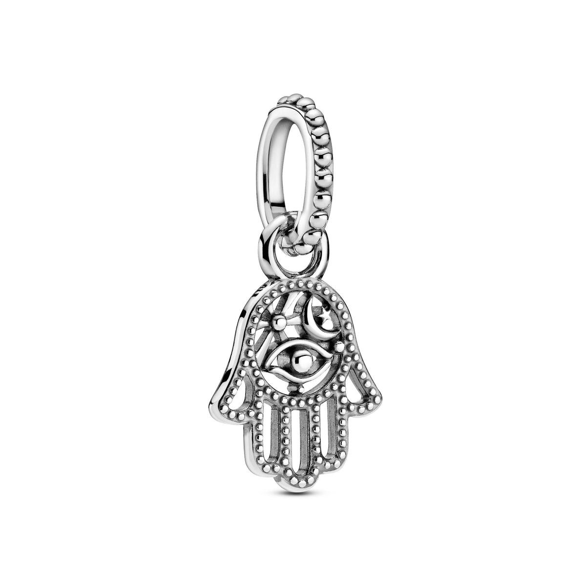 Dangle Charm – Sterling Silver – Protective Hamsa Hand