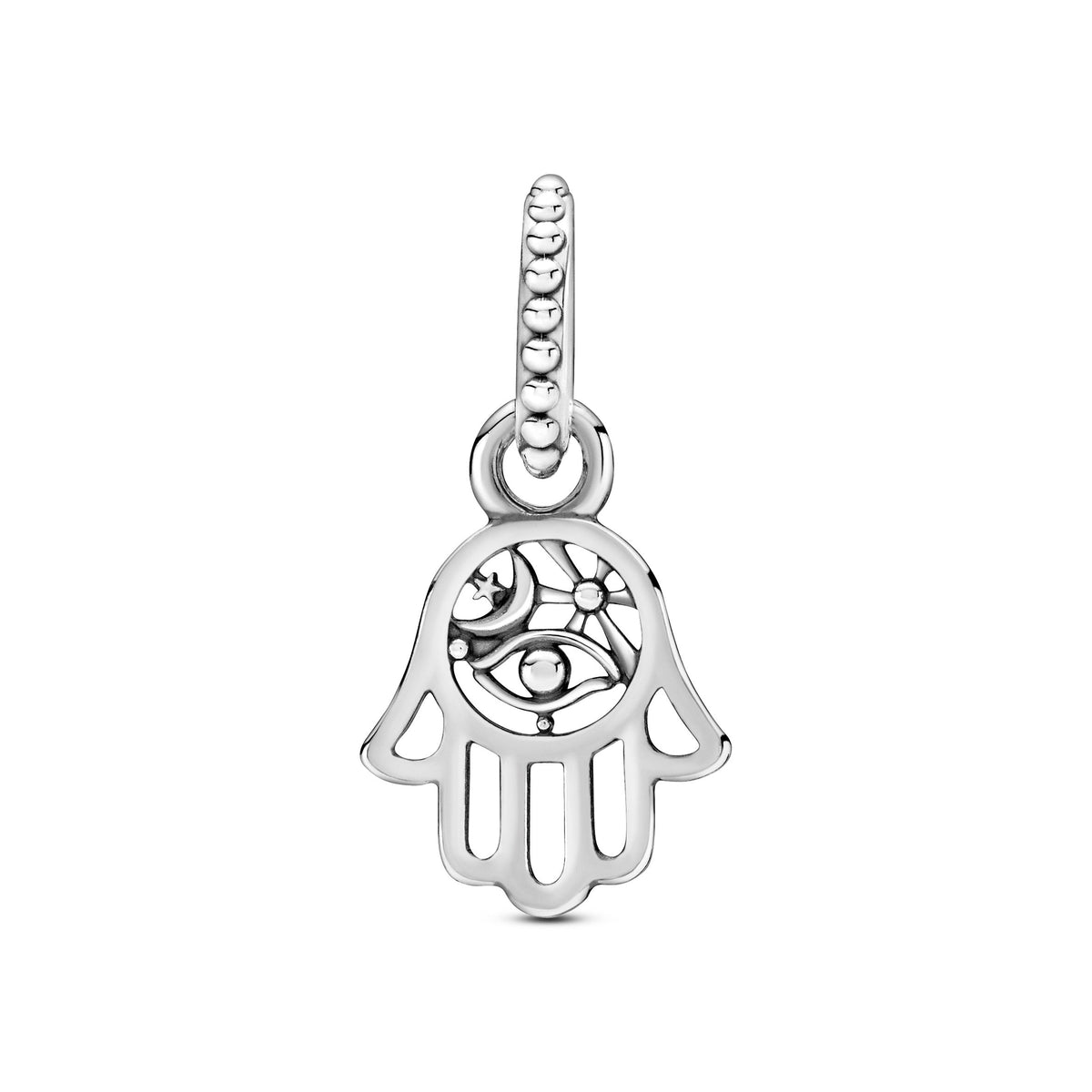 Dangle Charm – Sterling Silver – Protective Hamsa Hand