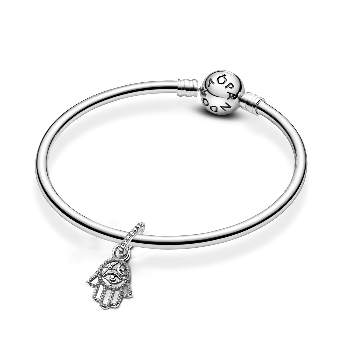 Dangle Charm – Sterling Silver – Protective Hamsa Hand