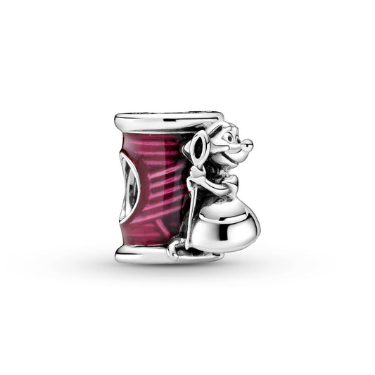 Charm – Sterling Silver – Disney Cinderella Suzy Mouse Needle & Thread
