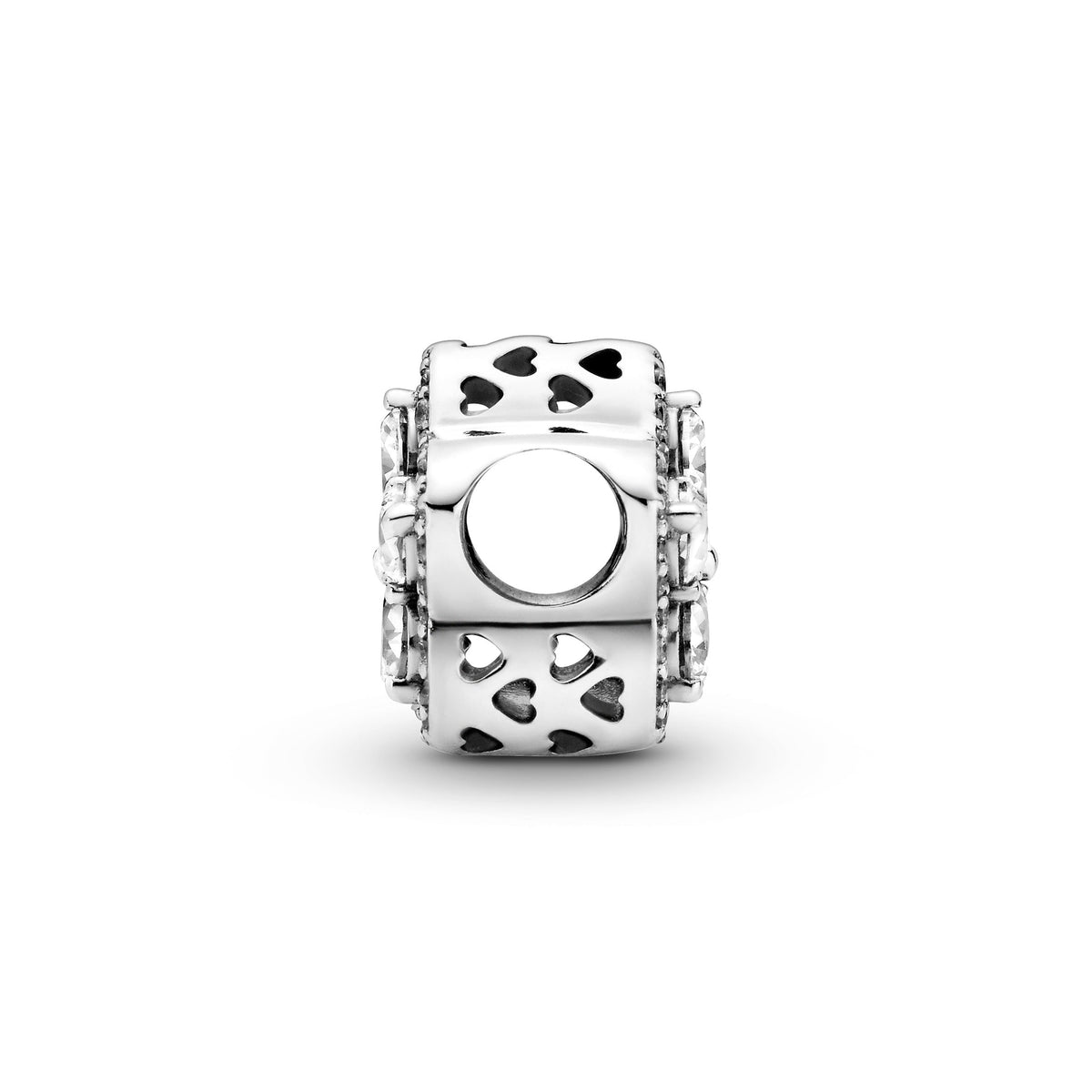 Charm – Sterling Silver – Sparkling Snowflake Pavé