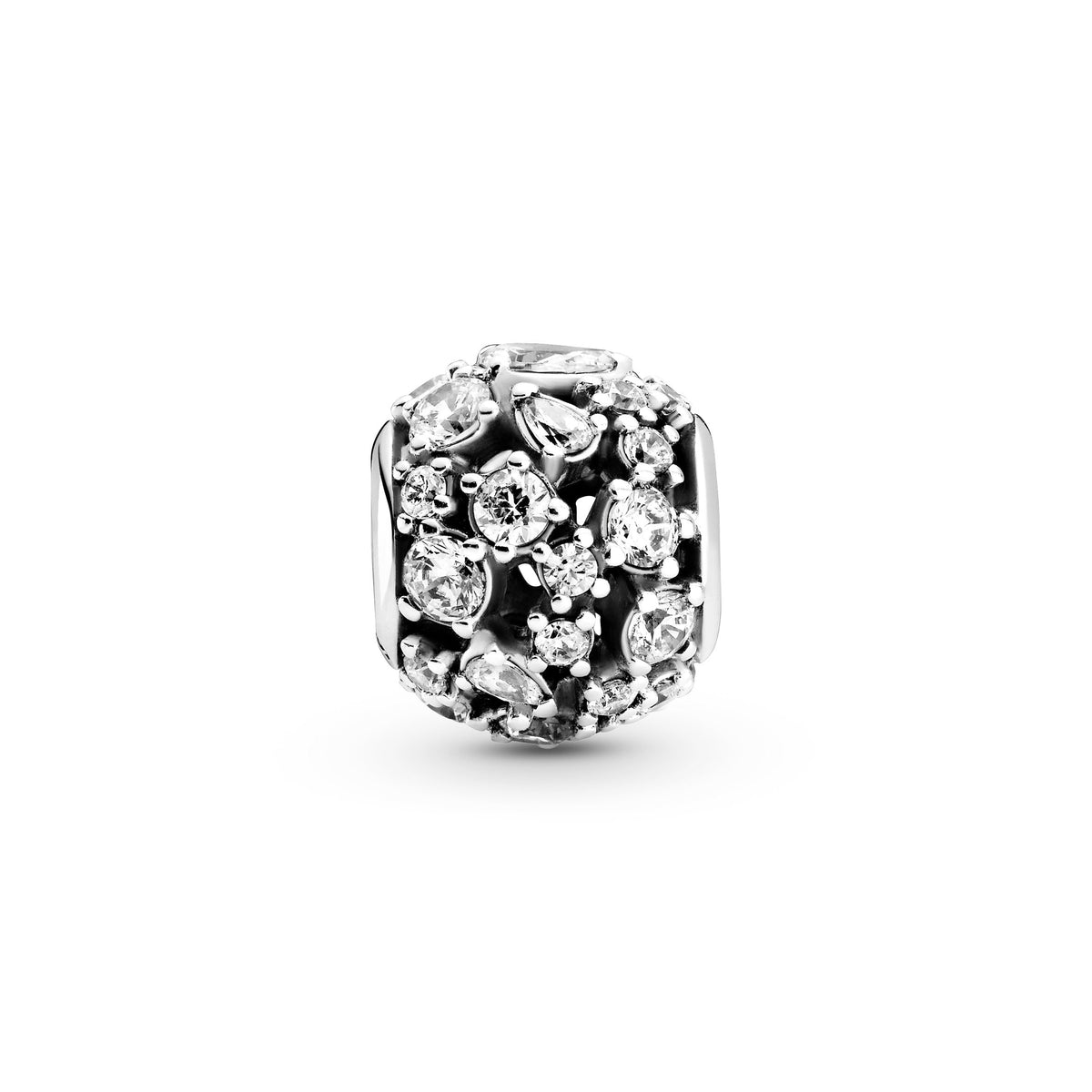 Charm – Sterling Silver – Sparkling Round Openwork