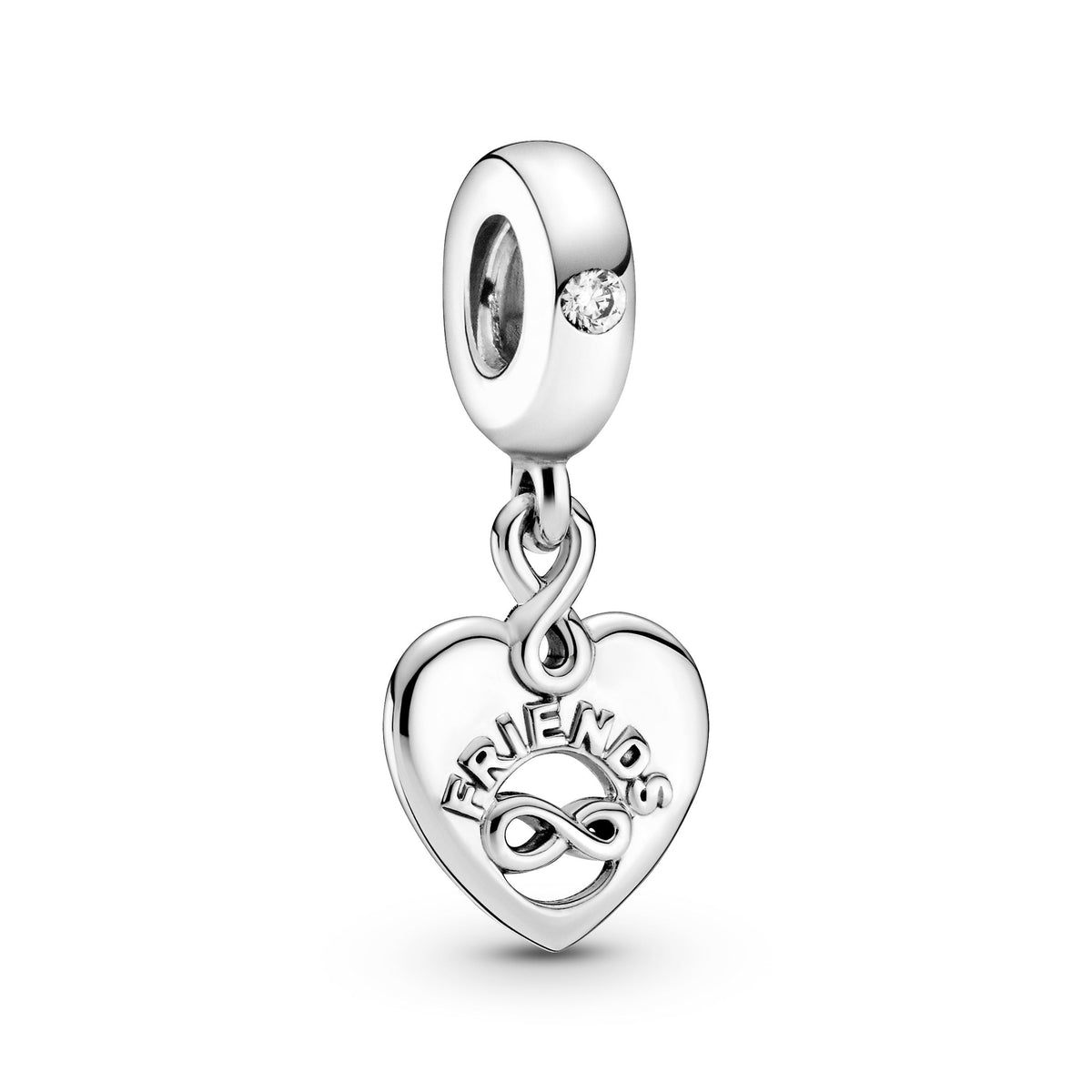 Dangle Charm – Sterling Silver – Friends Forever Heart