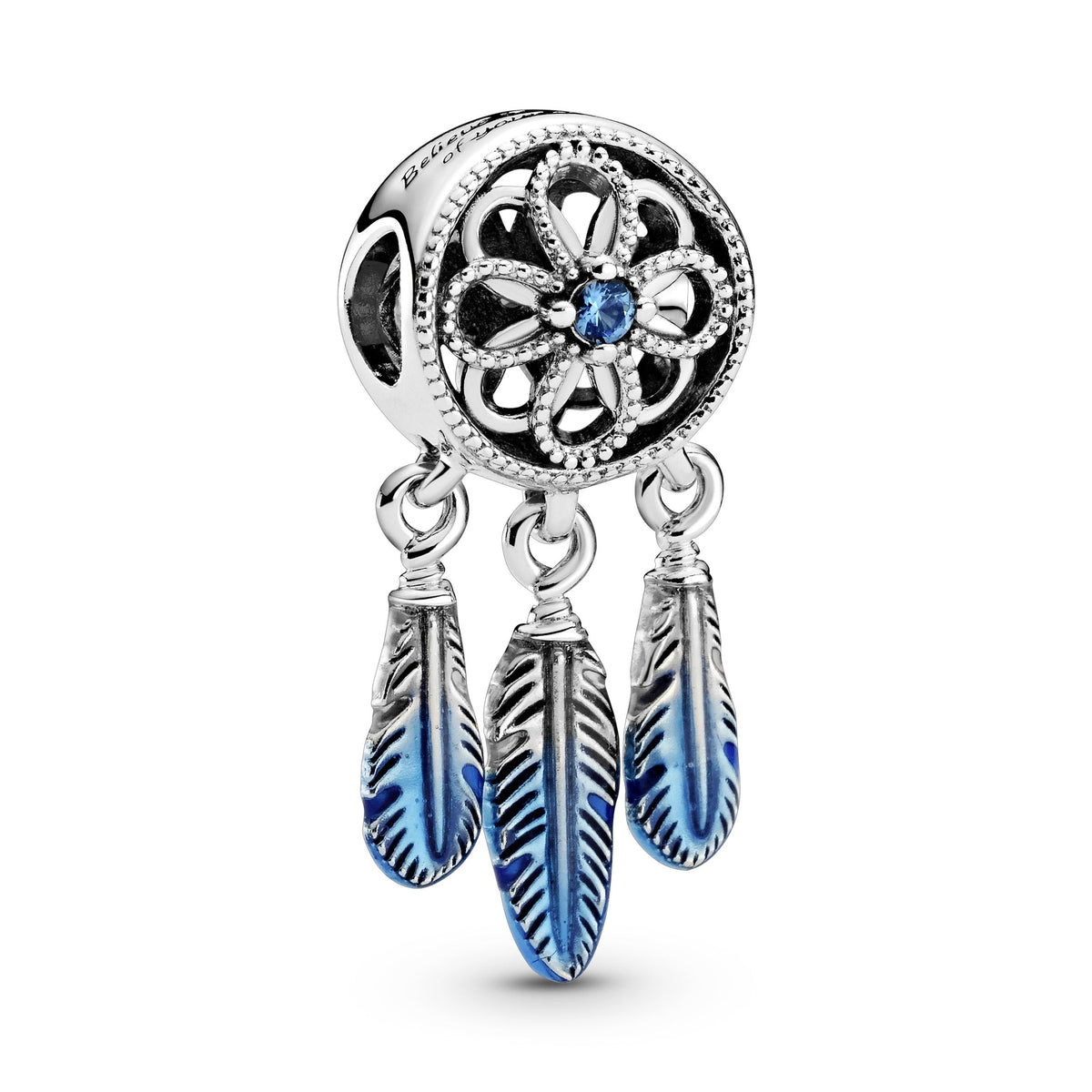 Charm – Sterling Silver – Blue Dreamcatcher