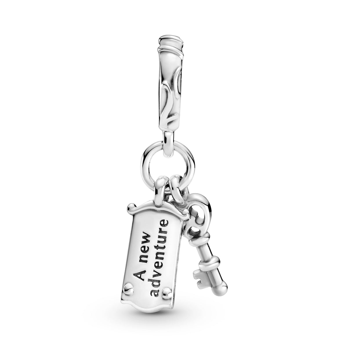 Dangle Charm – Sterling Silver – Disney Alice in Wonderland Key & Door Knob