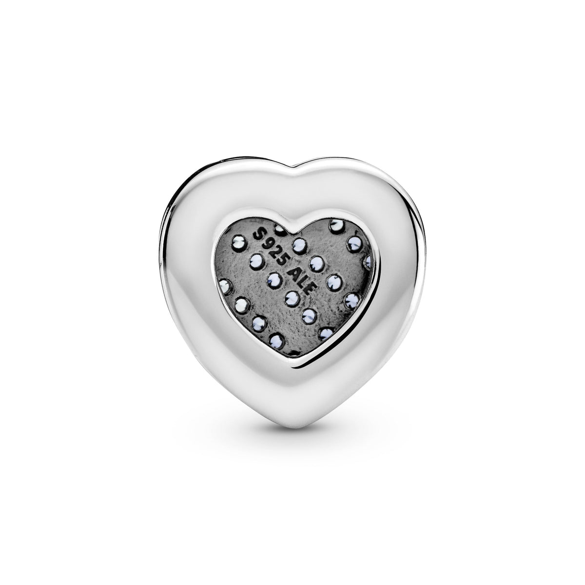 Clip Charm – Sterling Silver – Pandora Reflexions Blue Pavé Heart