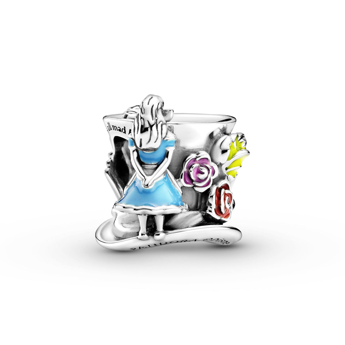 Charm – Sterling Silver – Disney Alice in Wonderland & The Mad Hatter's Tea Party