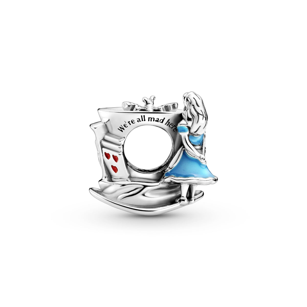 Charm – Sterling Silver – Disney Alice in Wonderland & The Mad Hatter's Tea Party