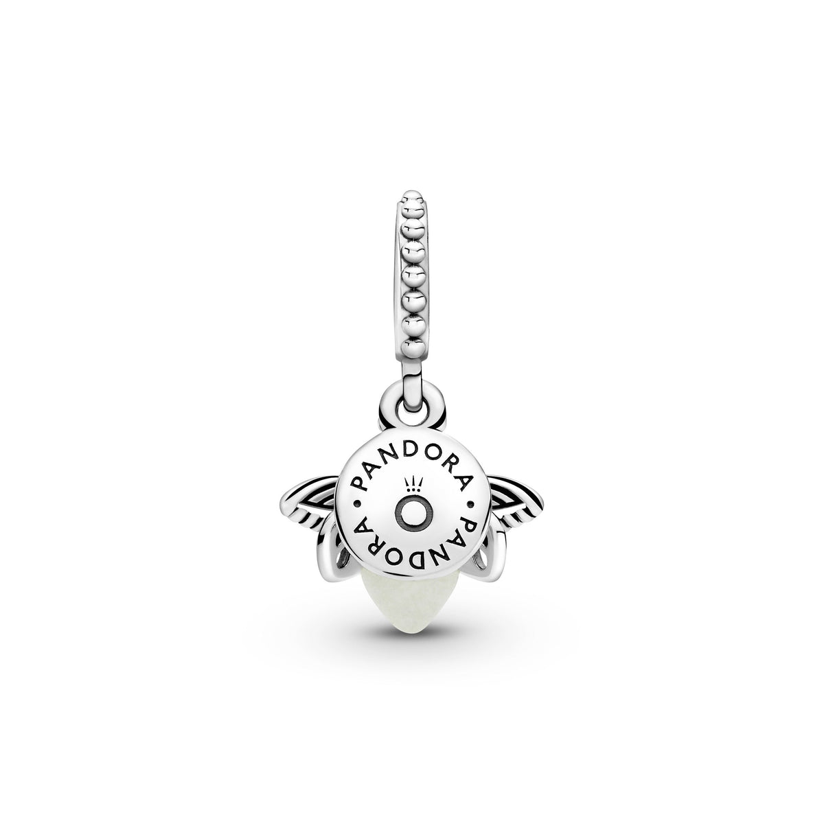 Dangle Charm – Sterling Silver – Glow-in-the-dark Firefly