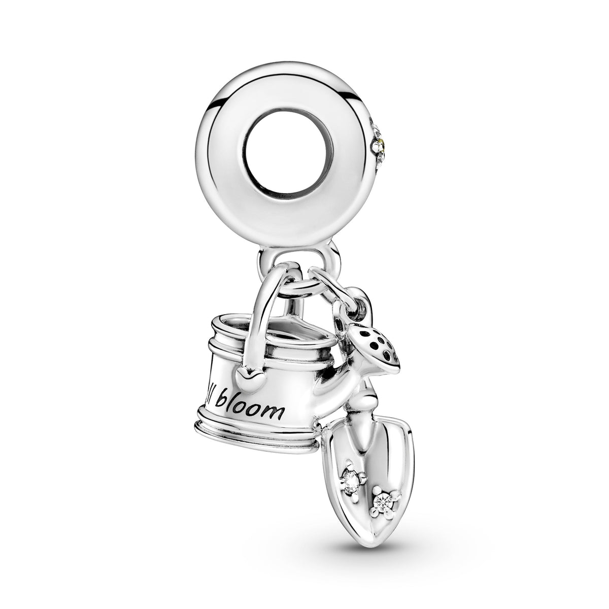 Dangle Charm – Sterling Silver – Watering Can & Trowel