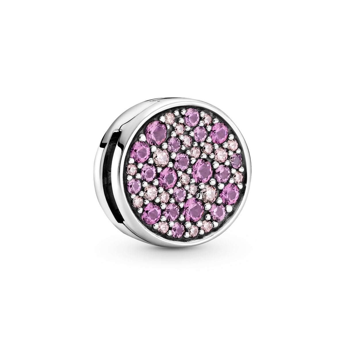 Clip Charm – Sterling Silver – Pandora Reflexions Pink Pavé